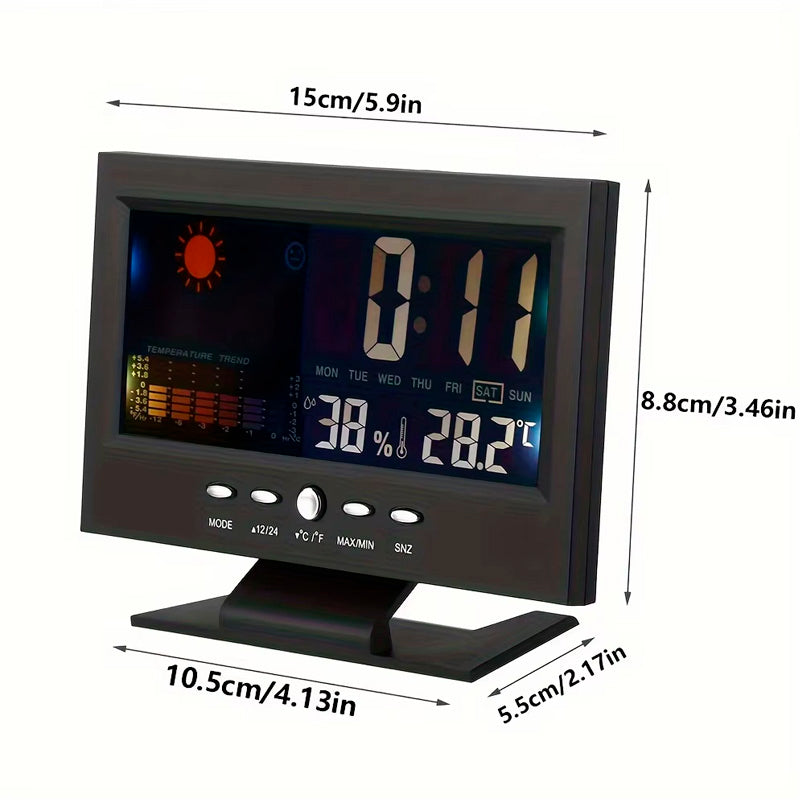 ⏰ Reloj Digital Meteorologico 4 en 1: Hora, Clima, Compra y llévate un regalo🎁