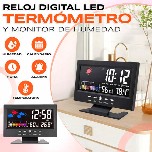 ⏰ Reloj Digital Meteorologico 4 en 1: Hora, Clima, Compra y llévate un regalo🎁