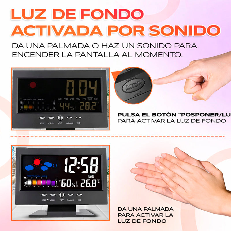 ⏰ Reloj Digital Meteorologico 4 en 1: Hora, Clima, Compra y llévate un regalo🎁